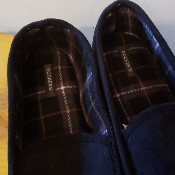 Mens Dockers Black Slippers - Picture 3 of 5